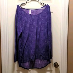 Lularoe Purple Lynnae Size 2xl